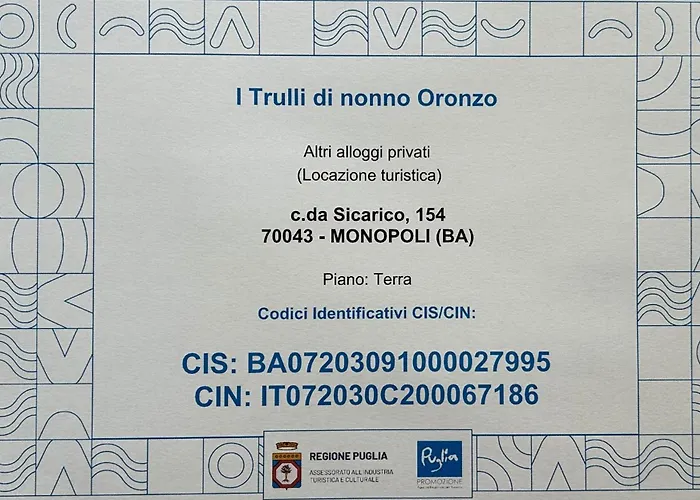 Prázdninový dům I Trulli Di Nonno Oronzo
